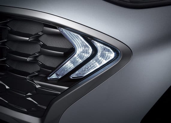 Luces de posicionamiento LED en forma de triángulos