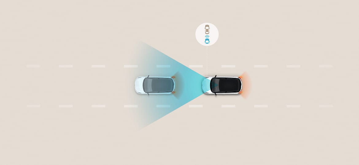 Sistema activo de cambio involuntario de carril (FCA-JX).