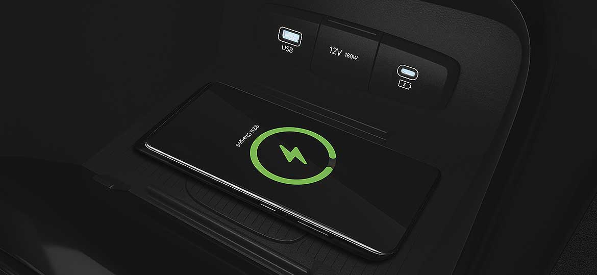 Cargador de teléfono inalámbrico.