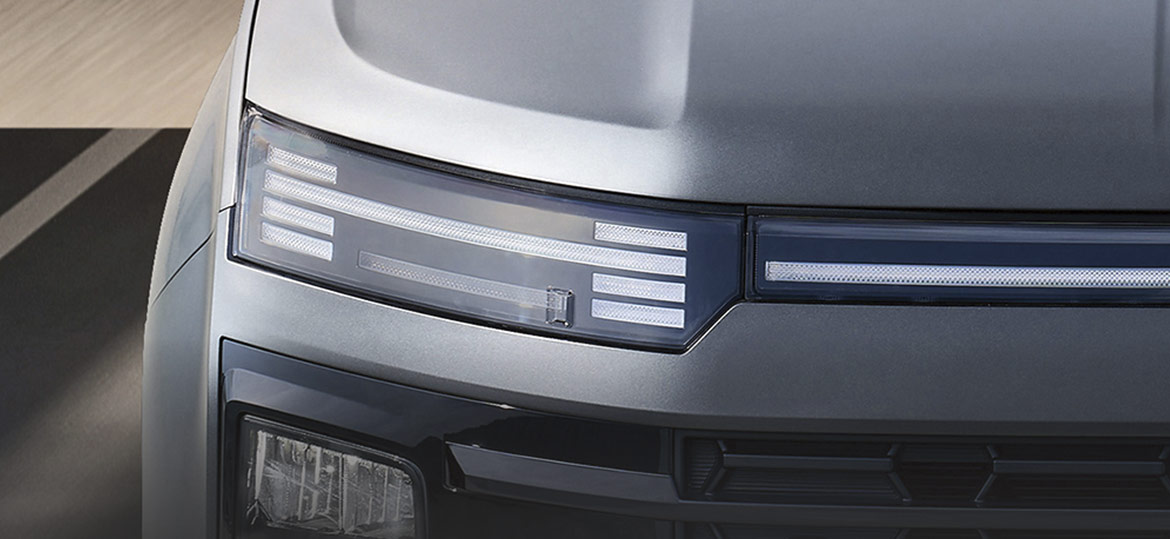 Focos LED DRL en forma de H.
