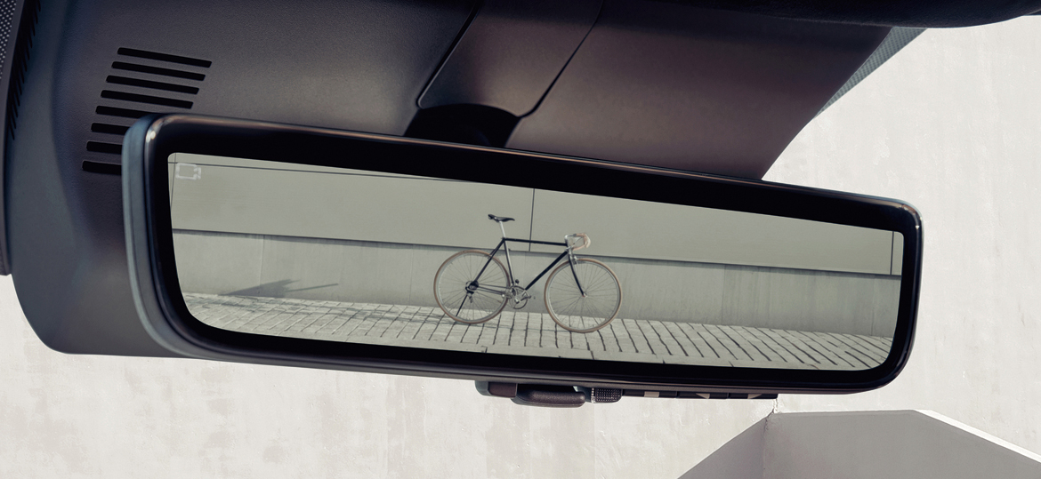 Retrovisor central digital.