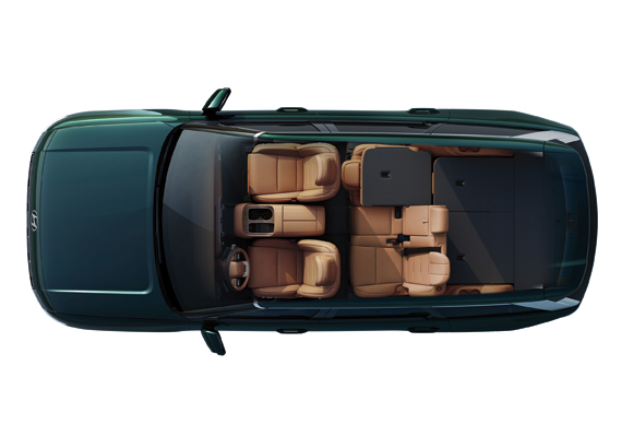 Vista 8 Asientos plegables 6:4 (2º fila).