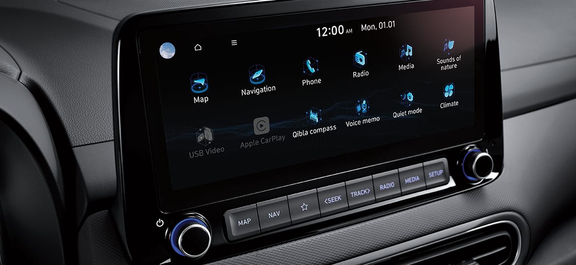 Pantalla táctil de 8” Carplay & Android Auto