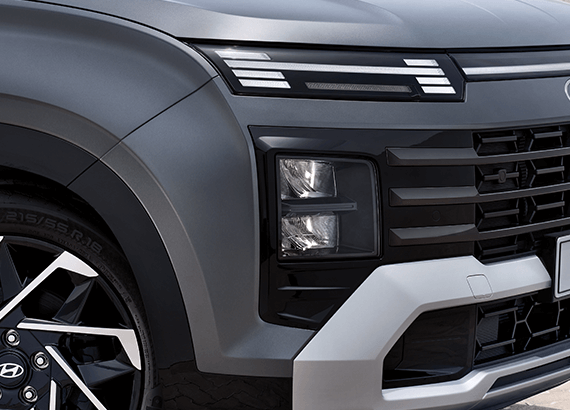 Focos LED DRL en forma de H.