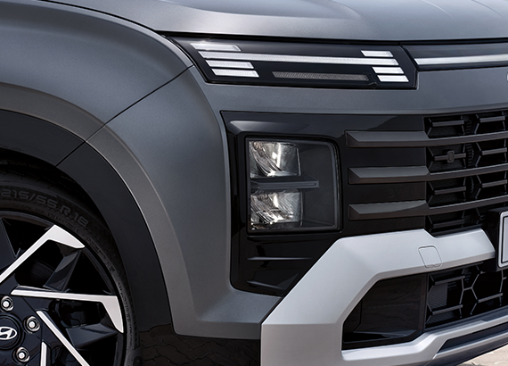Focos LED DRL en forma de H.