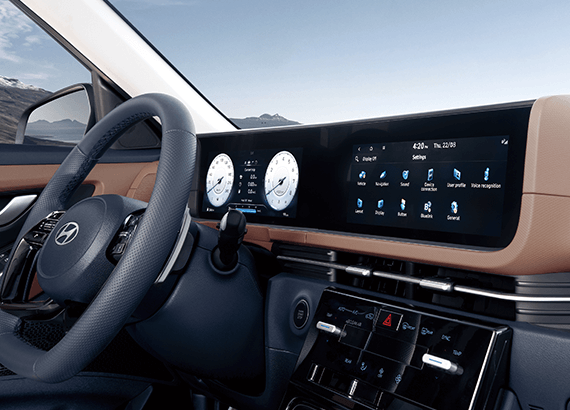 Pantalla y sistema multimedia integrados.